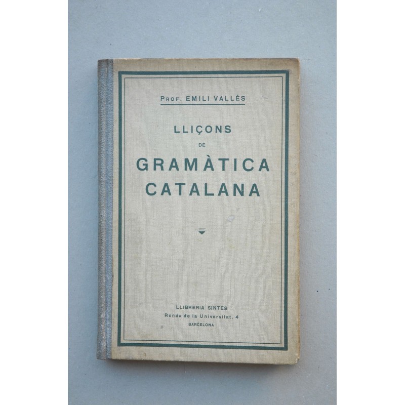 Lliçons de gramàtica catalana