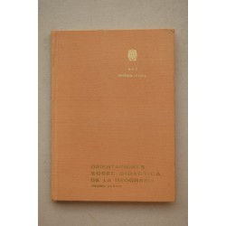 Orientaciones sobre didáctica de la geografía