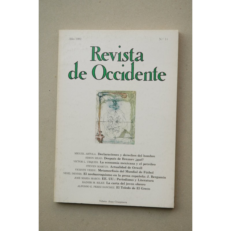 REVISTA de Occidente : publicación mensual -- N. 11 (junio-julio 1982)