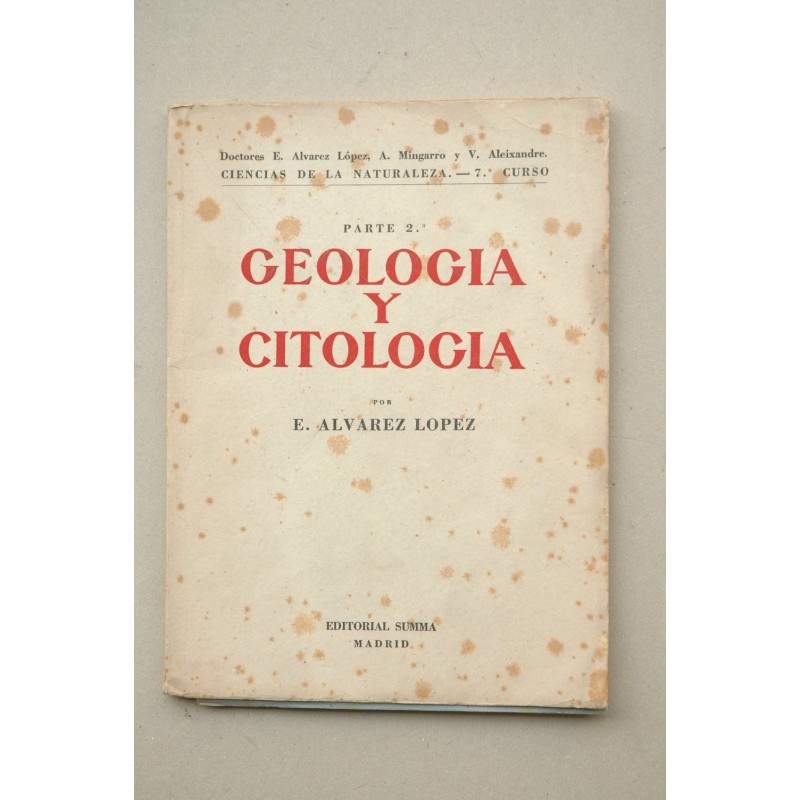 Geología y Citología