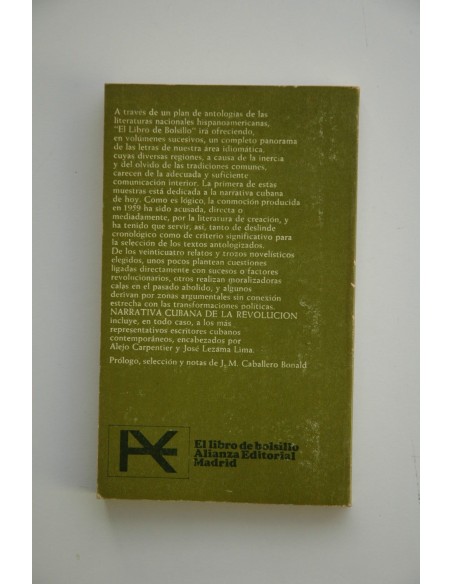 Narrativa cubana de la revolución : antología