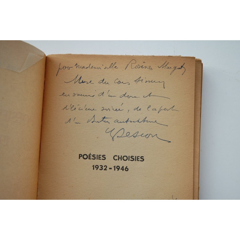 Poésies choisies, 1932-1946