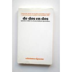 De dos en dos : apuntes sobre la fraternidad apostólica