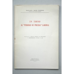 En torno al periodo de prueba laboral