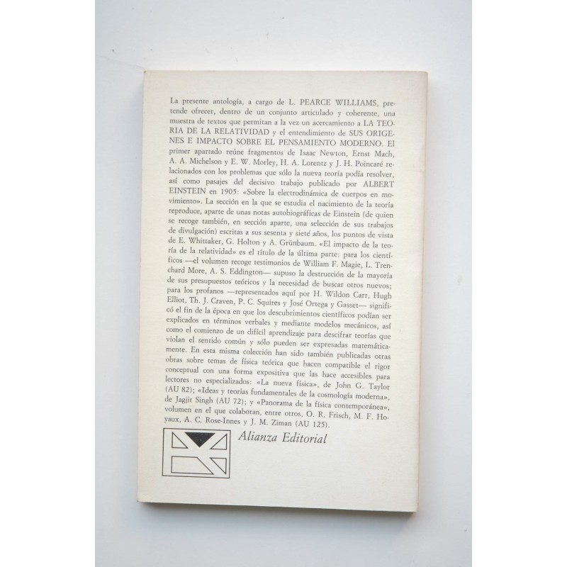 La teoría de la relatividad