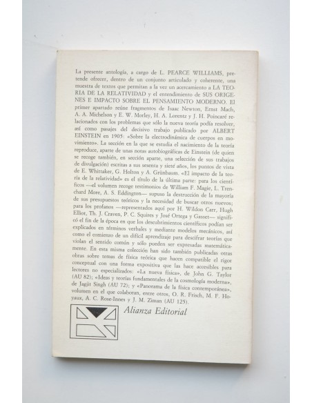 La teoría de la relatividad