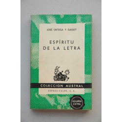 Espíritu de la letra