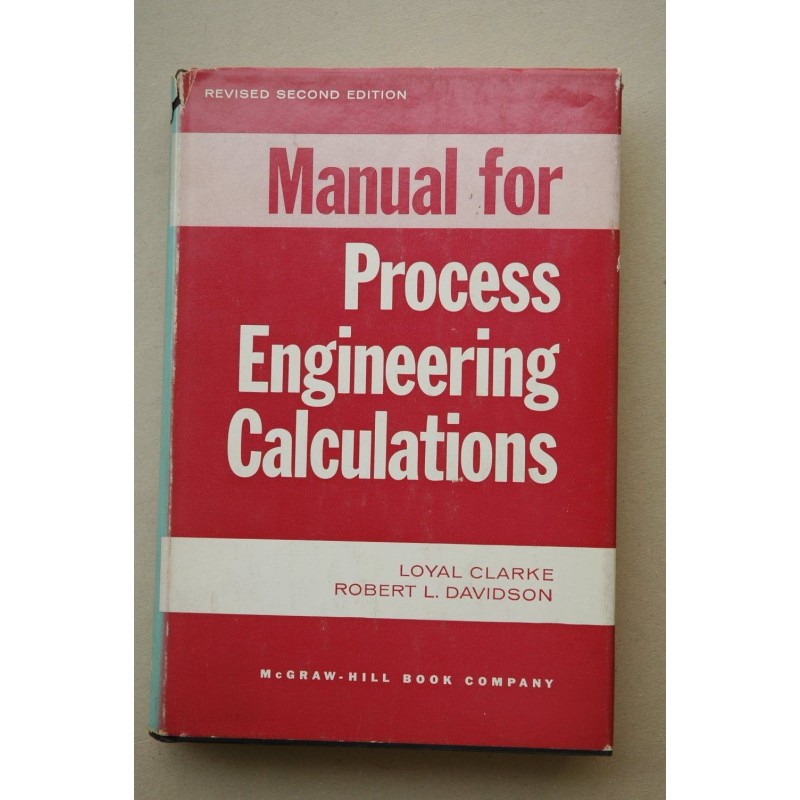 Manual for process engineering calculations