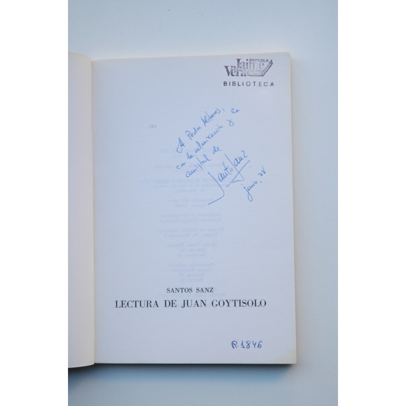 Lecturas de Juan Goytisolo