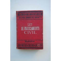 Ley de enjuiciamiento civil de 3 de enero de 1881 : con...