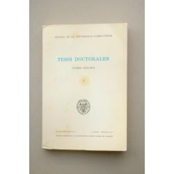 TESIS doctorales. I. Curso 1973-1974