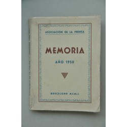 Memoria, año 1950