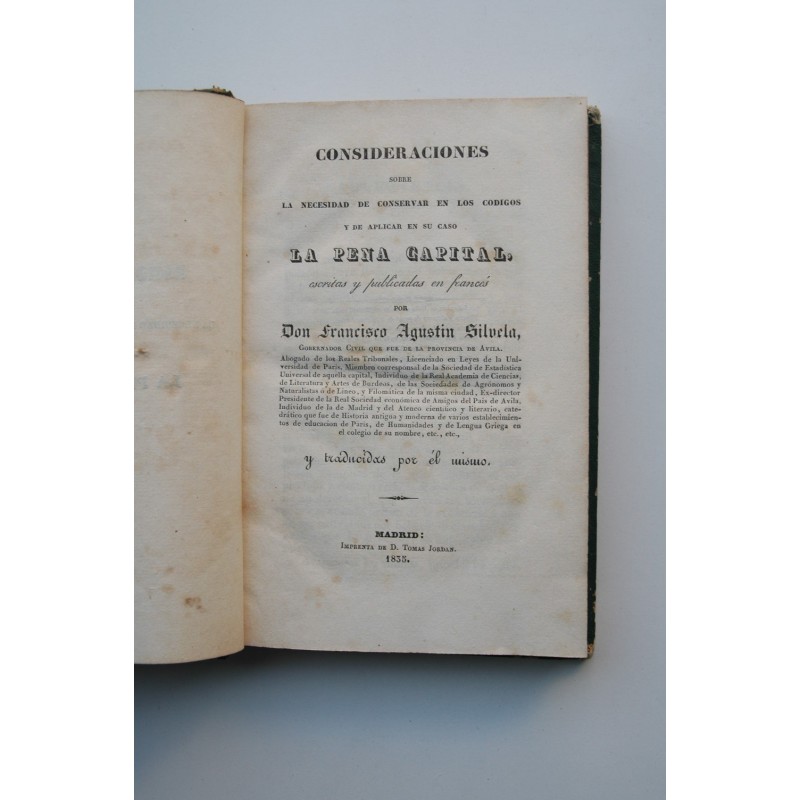 Consideraciones sobre la necesidad de conservar...