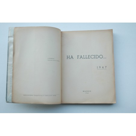 Ha fallecido... 1947
