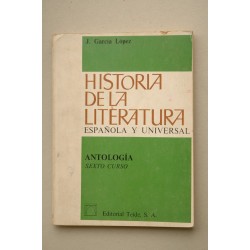 Historia de la literatura española y universal. Sexto...