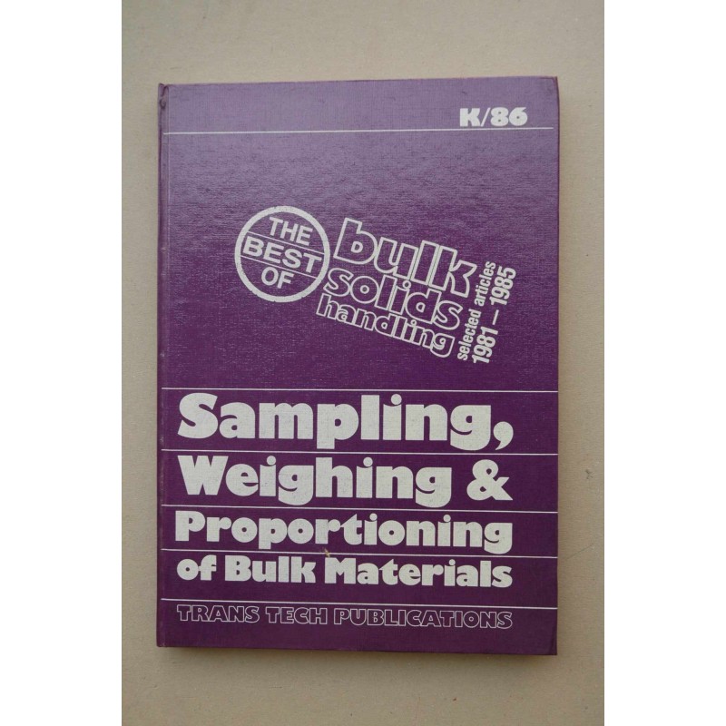 SAMPLING, weighing & proportioning of bulk materials