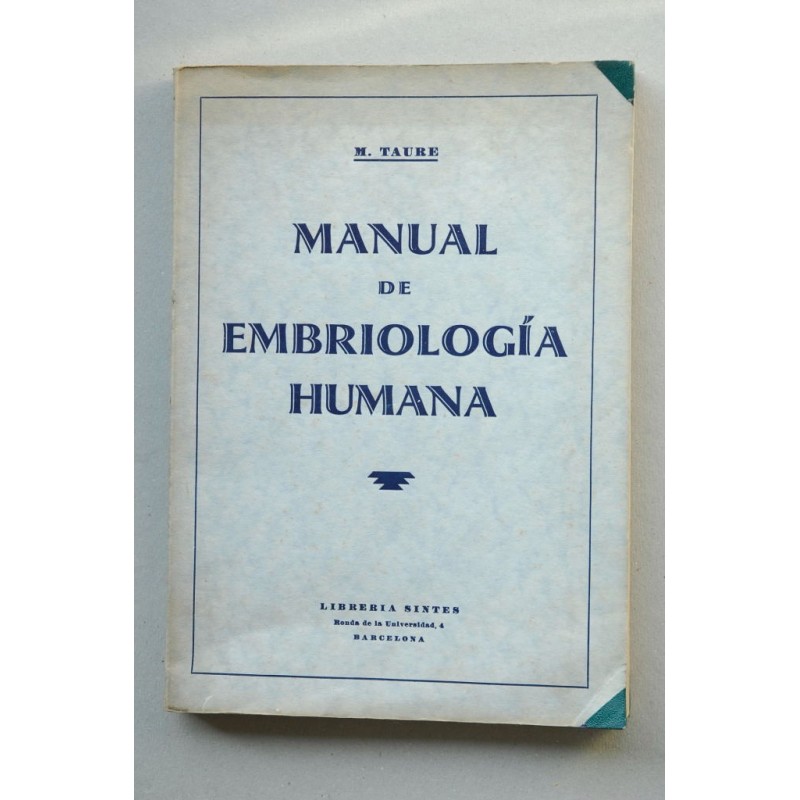 Manual de embriología humana