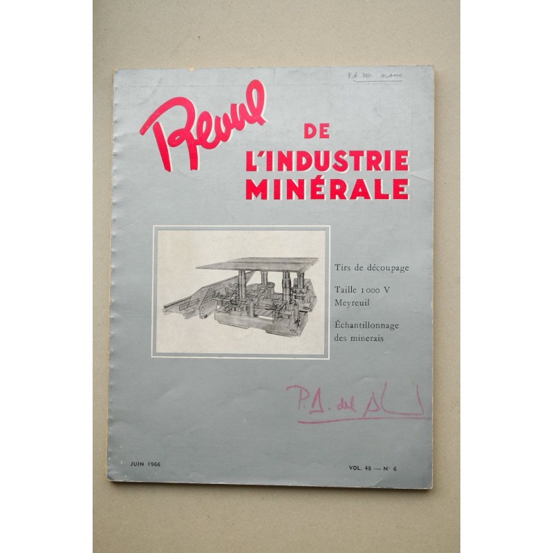 REVUE de l'industrie minérale-mines.-- Vol. 48.-- Nº 6 (juin 1966)