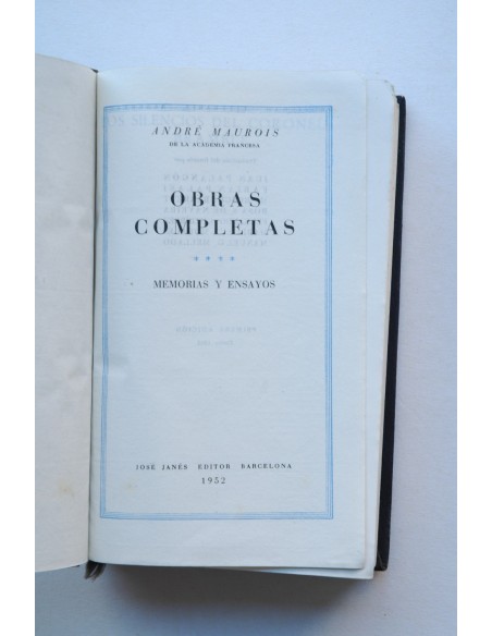 Obras completas. IV. Memorias y ensayos