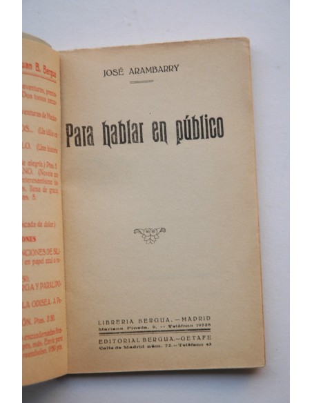 Para hablar en público