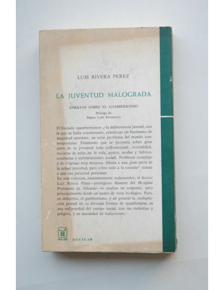 La juventud malograda : ensayos sobre el gamberrismo