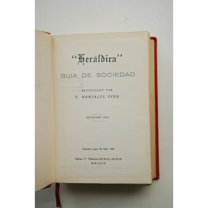 Heraldica : guía de sociedad
