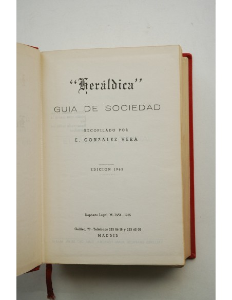 Heraldica : guía de sociedad