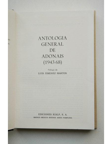 Antología general de Adonáis, 1943-68