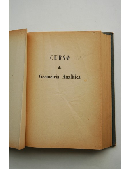 Curso de geometría analítica