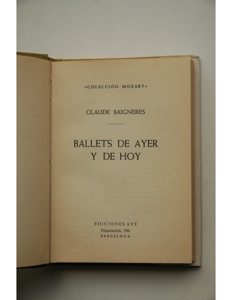 Ballets de ayer y de hoy