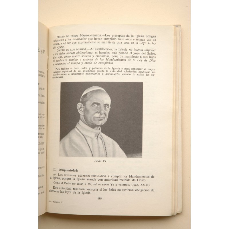 La moral católica. Quinto curso de bachillerato