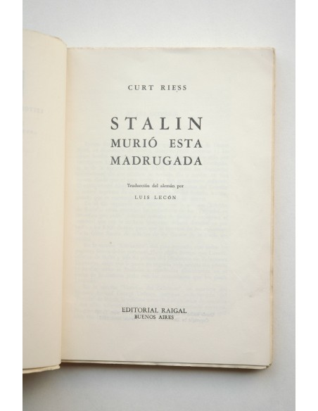 Stalin murió esta madrugada