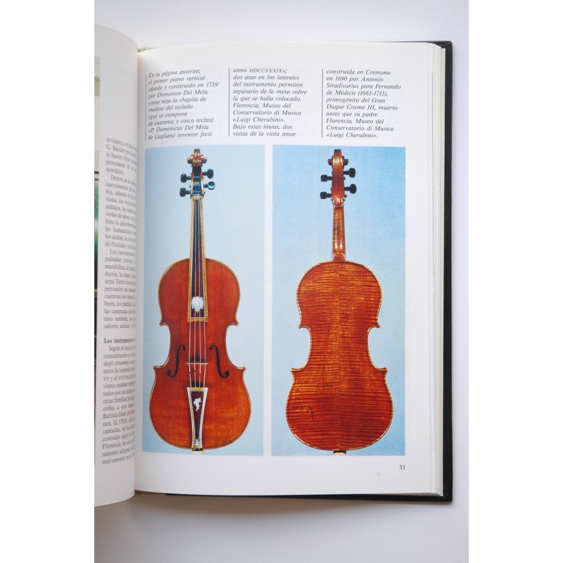 Objetos de arte : armas, instrumentos musicales