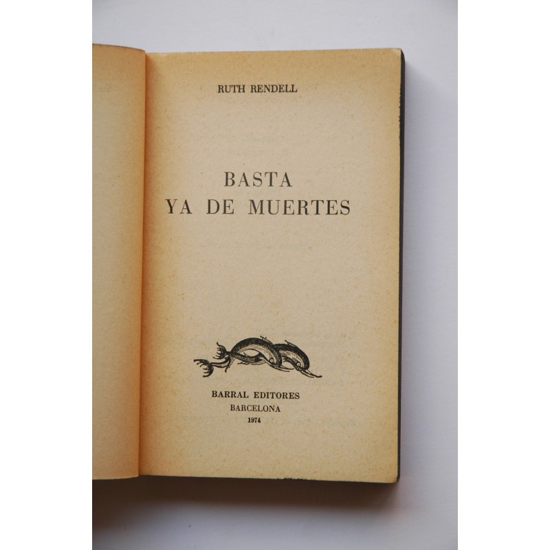 Basta ya de muertes
