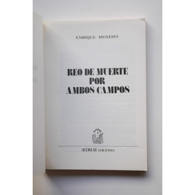 Reo de muerte por ambos campos