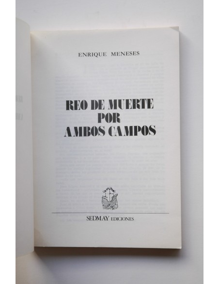 Reo de muerte por ambos campos