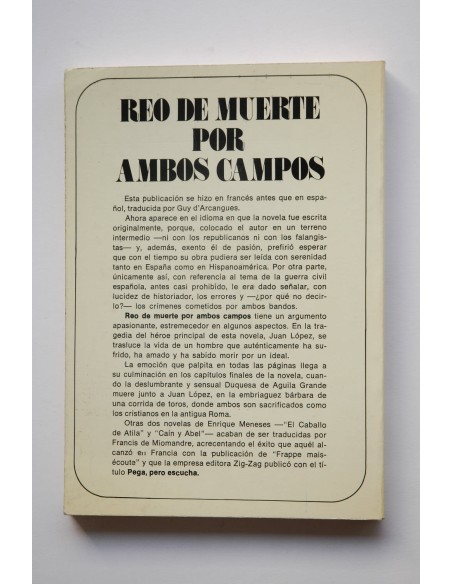 Reo de muerte por ambos campos