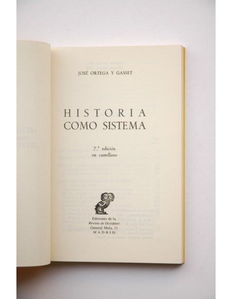 Historia como sistema