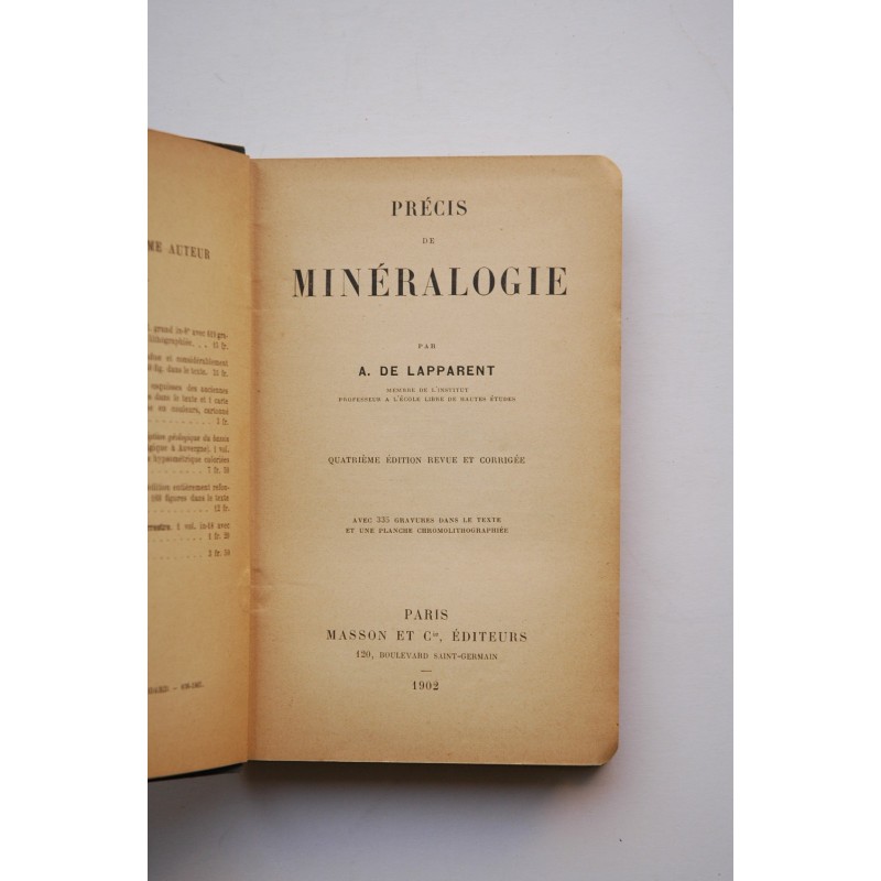 Précis de minéralogie
