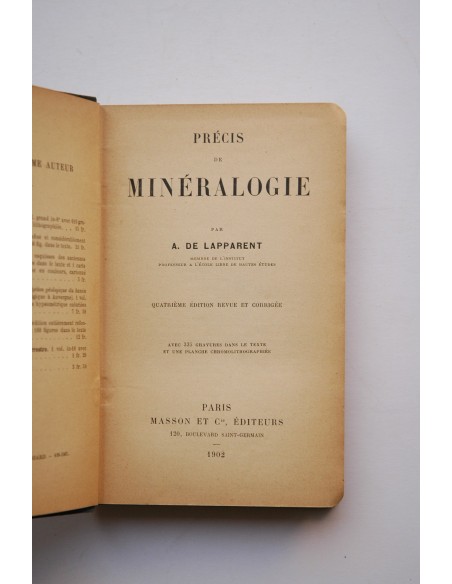 Précis de minéralogie
