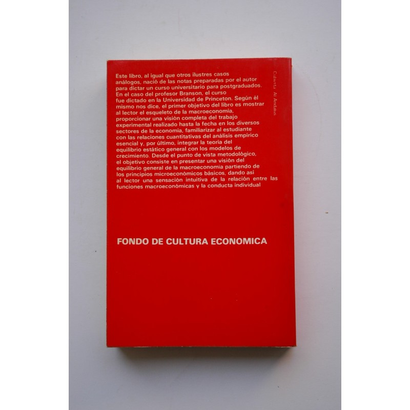 Teoría y política macroeconomica