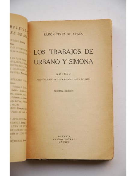Los trabajos de Urbano y Simona