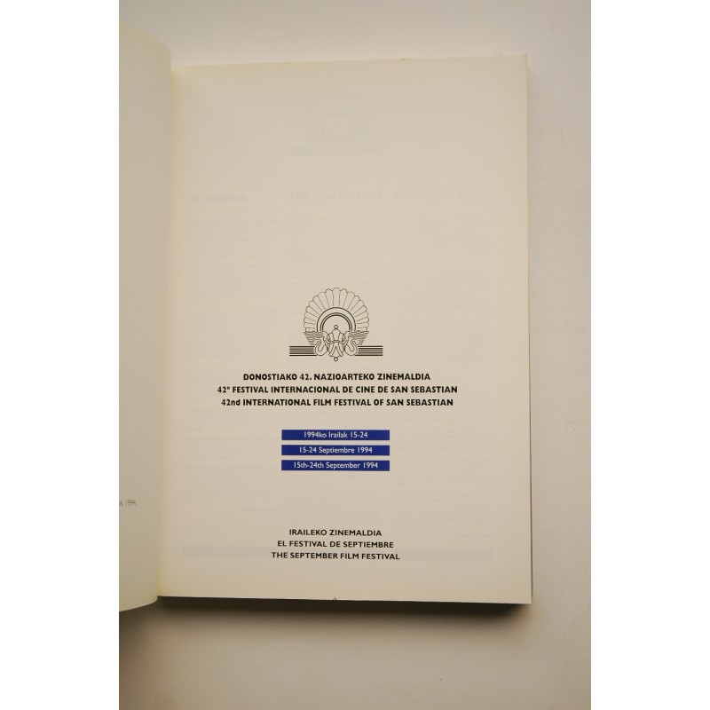 Donostiako 42. Nazioarteko Zinemaldia   42 º...