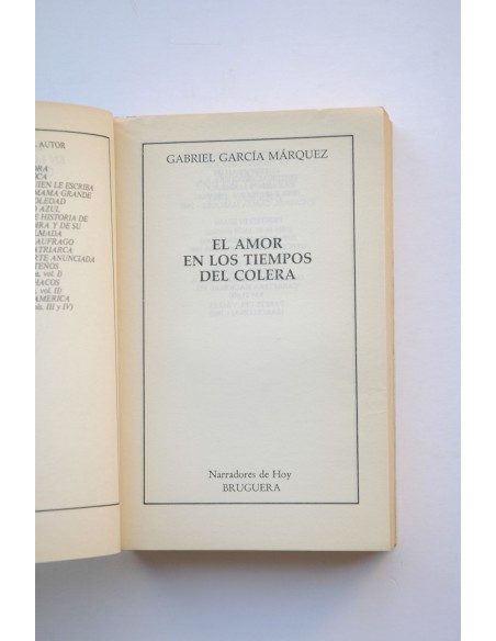 El amor en los tiempos del cólera