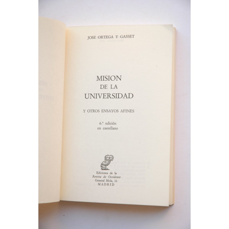 Misión de la universidad