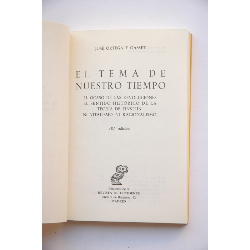El tema de nuestro tiempo
