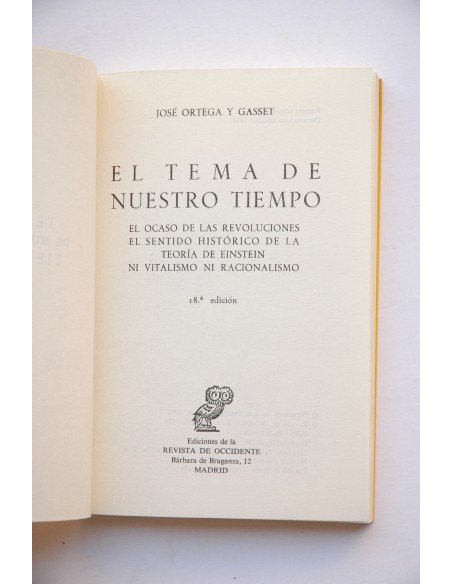 El tema de nuestro tiempo