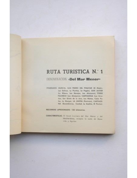 Rutas turísticas provinciales. Murcia . Primera edición