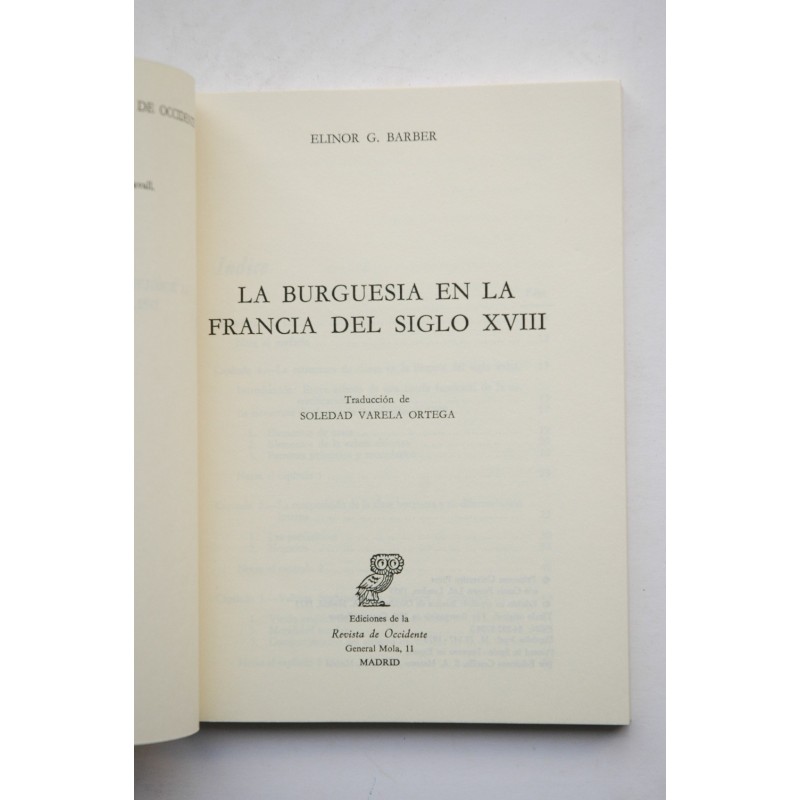 La burguesía en la Francia del siglo XVIII