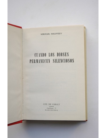 Cuando los dioses permanecen silenciosos